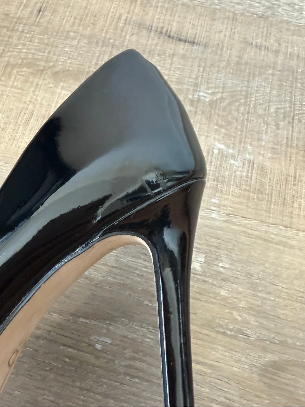Jessica Simpson Cassani Size 7.5 Black Patent Pointed Toe Stiletto Pumps